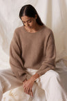 Leon & Harper Meiko Plain Jumper Beige | Dalston clothing