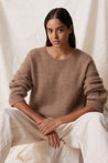 Leon & Harper Meiko Plain Jumper Beige | Dalston clothing