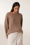 Leon & Harper Meiko Plain Jumper Beige | Dalston clothing