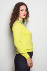 Dalston Knitwear Dalston Kate Crew Sweater Chartruese