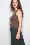 Dalston Knitwear Dalston Valentina Vest Alpaca Fawn