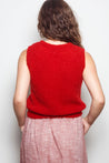 Dalston Knitwear Dalston Valentina Vest Alpaca Flame