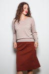 Dalston Knitwear Dalston Veeta V-Neck Sweater Oatmeal