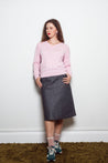 Dalston Knitwear Dalston Veeta V-Neck Sweater Tea Rose