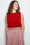 Dalston skirt Dalston Sapphire Skirt Ruby Herringbone