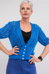 Flock Knitwear blue belle / one size Flock Audrey Cardi Blue Belle