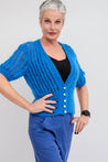 Flock Knitwear blue belle / one size Flock Audrey Cardi Blue Belle