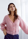 Flock Knitwear blush sparkle / one size Flock Megan Cardigan Blush Bling