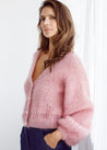 Flock Knitwear blush sparkle / one size Flock Megan Cardigan Blush Bling