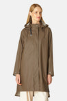 Ilse Jacobsen Jacket llse Jacobsen Rain71 Detachable Hood Raincoat Cub Brown  | Dalston clothing