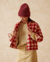 Indi & Cold Jacket Indi & Cold Checkered Quilt Shearling Jacket | Dalston clothing