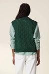 Leon & Harper Knitwear Leon & Harper Mitsou Glitter Vest Green