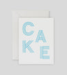 Lettuce Gift Card Lettuce | Card | Cake Blue Stripe  | Dalston clothing