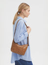 Nice Things Bag tan Nice Things Eco Leather Adjustable Shoulder Bag Tan | Dalston clothing