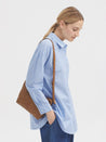 Nice Things Bag tan Nice Things Eco Leather Adjustable Shoulder Bag Tan | Dalston clothing