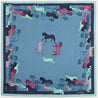 Nice Things Scarf blue print Nice Things Horse Print Scarf | Dalston clothing