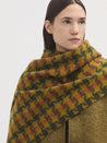 Nice Things Scarf green Nice Things Tricolour Herringbone Scarf Green | Dalston clothing