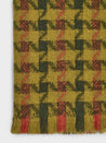 Nice Things Scarf green Nice Things Tricolour Herringbone Scarf Green | Dalston clothing