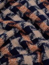 Nice Things Scarf navy Nice Things Tricolour Herringbone Scarf Navy | Dalston clothing