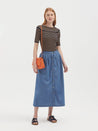 Nice Things skirt Nice Things Long Denim Skirt