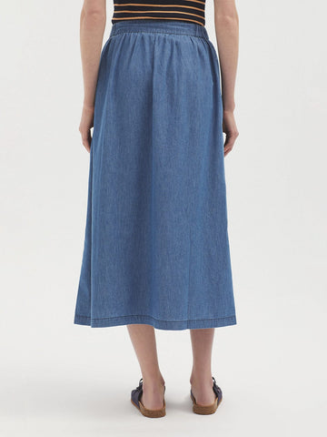 Maxi denim skirts king hotsell