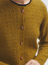 Nice Things top Nice Things Openwork Cashmere Blend Cardigan Green | Dalston clothing