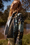 Once Was Jacket Dahlia fields / 2/10 Once Was Rylie Reversible Print & Faux Fur Jacket in Dahlia fields