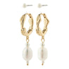 Pilgrim Jewellery Jewellery gold Pilgrim Constance Earrings Gold Plated | Dalston clothing