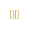 Pilgrim Jewellery Jewellery gold Pilgrim Feel Recycled Square Hoops Gold Plated