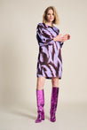 Pom dress Pom Amsterdam Satin Feathers Dress | Dalston clothing