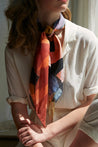 Walker & Bing Scarf 90x90 Walker & Bing Kitty  Silk Chiffon Scarf