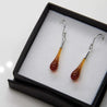 Wearing Glass Jewellery Wearing Glass Ear drops Amber