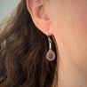 Wearing Glass Jewellery Wearing Glass Sea Drops Pale Rose  | Dalston clothing