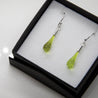 Wearing Glass Jewellery Wearing Glass Ear drops Lime  | Dalston clothing