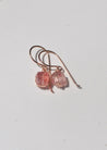 within.jewellery Jewellery strawberry quartz within. Strawberry quartz Cushion drop earring